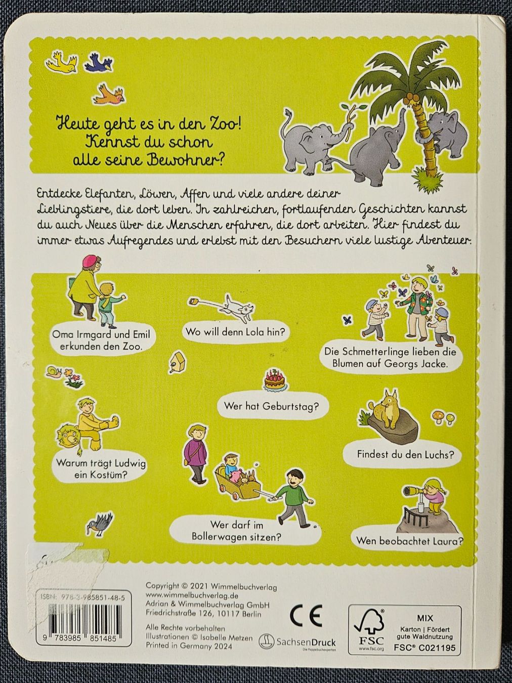 Livres: Wimmelbuch ZOO – D'occasion à Worb par jun_fj8w 1