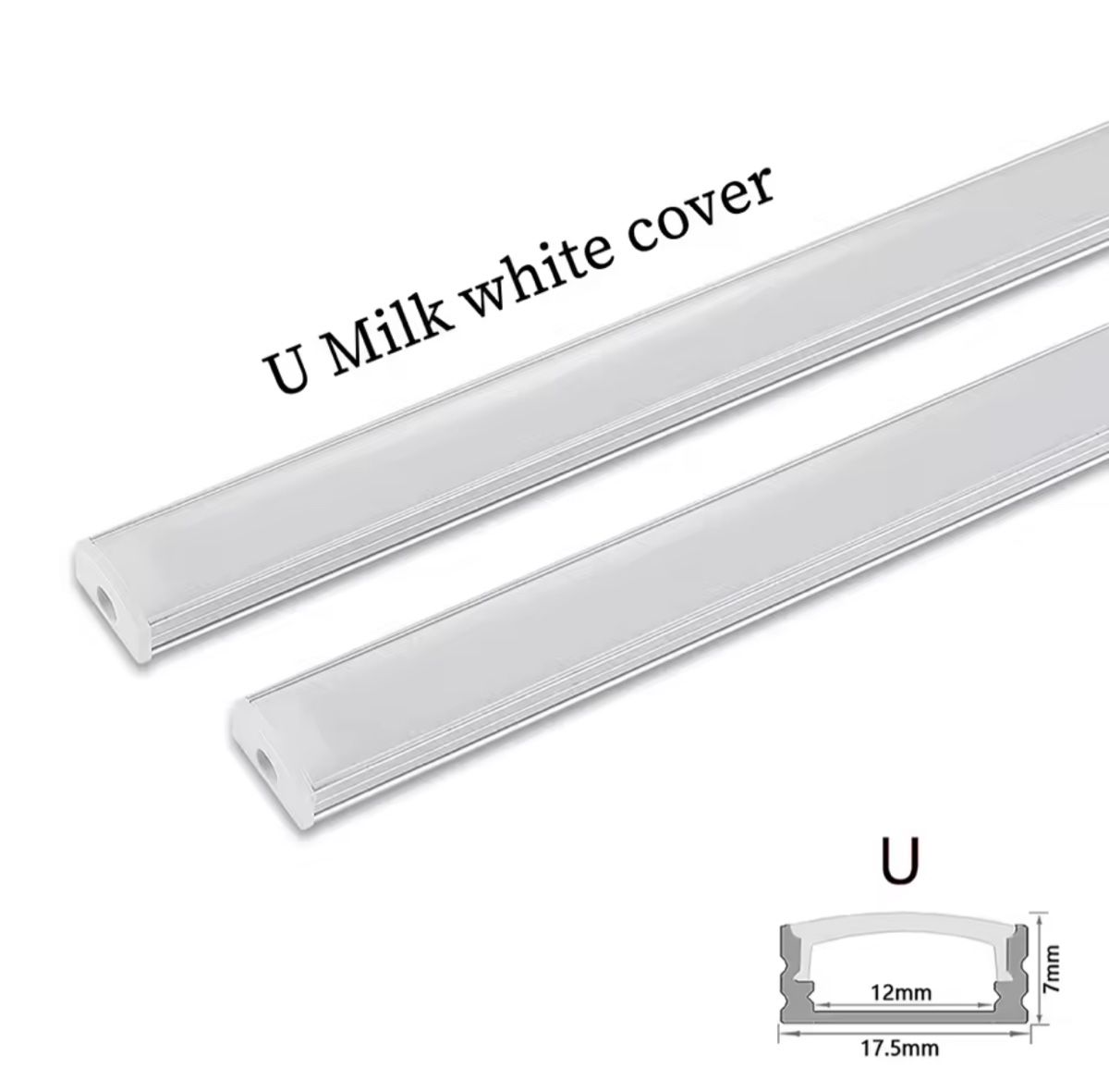 Lampadari & plafoniere: 2m / LED Aluminium Profil / Schwarz / Transparent / Milchig – Nuovo (secondo la descrizione) da Oberuzwil venduto da MusicMinimax 2