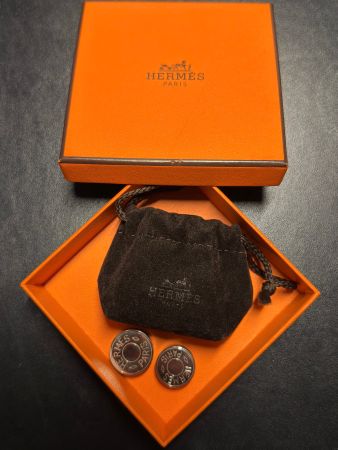 Original Hermès Paris Foulard-Ringe – Set mit 2 Grössen