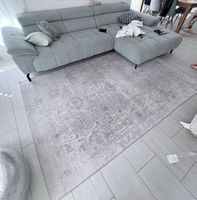 Teppich orientalisch Muster grau Wohnzimmer sehr guter Zusta