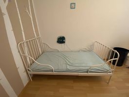 Kinderbett MINNEN von IKEA weiss, mitwachsend