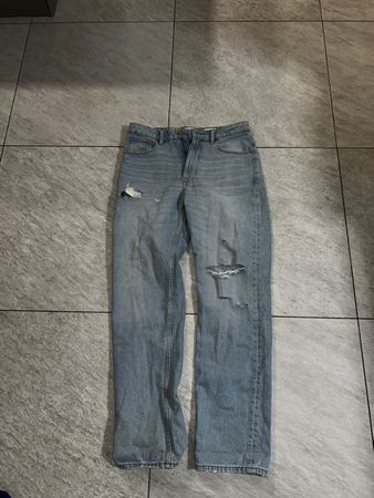 Asos Design Jeans, Loose Fit, Gr. 32/32, hellblau, Sommer!