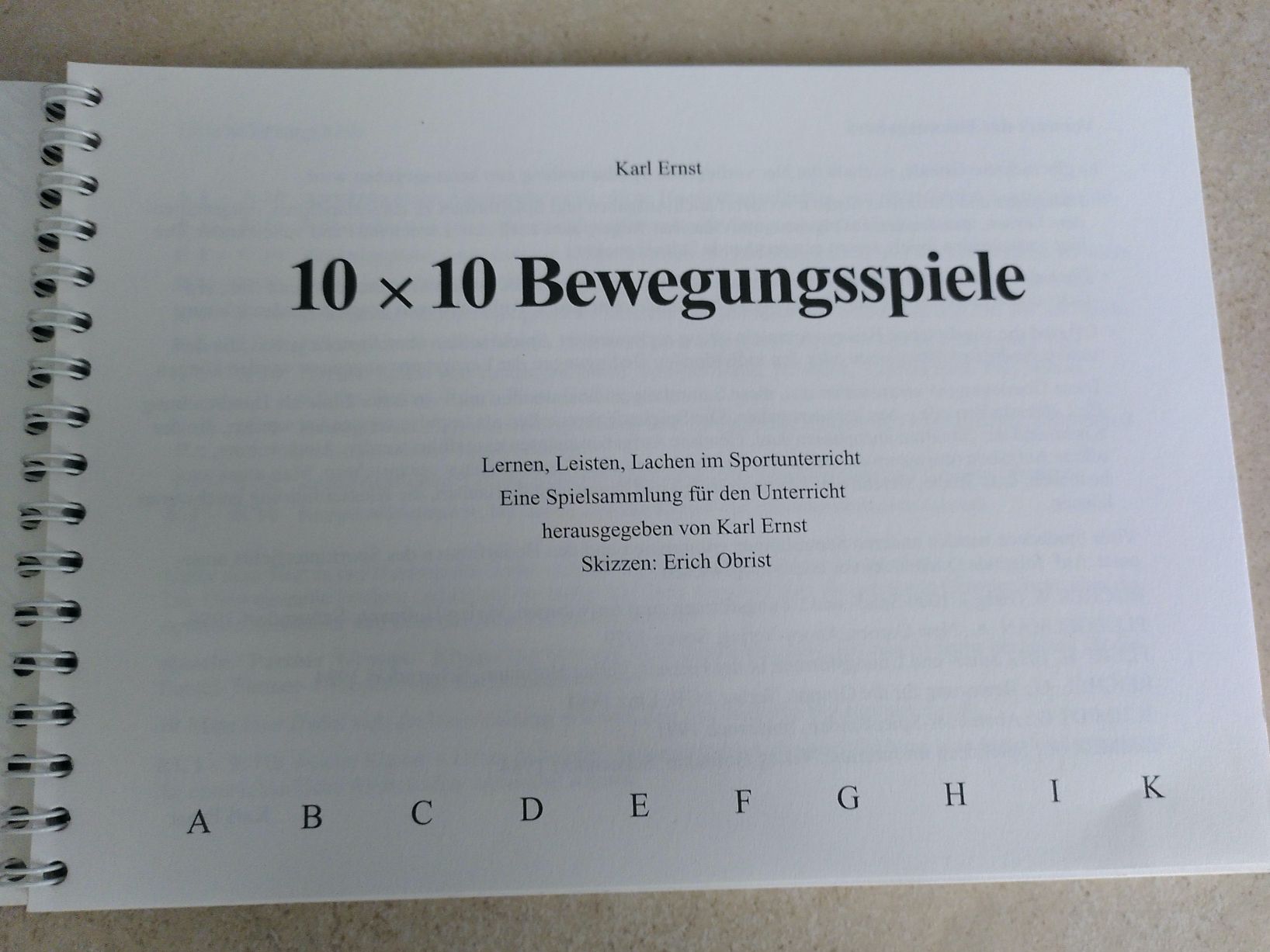 Bücher: 10X10 BEWEGUNGSSPIELE/ KARL ERNST – Gebraucht aus Brugg AG von olamim 2