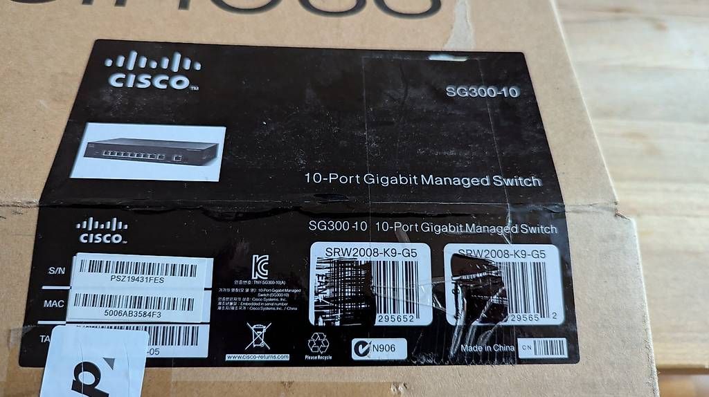 Hub & Switch: Switch Cisco SG300-10 – Usato da Genève venduto da dikkjo 2