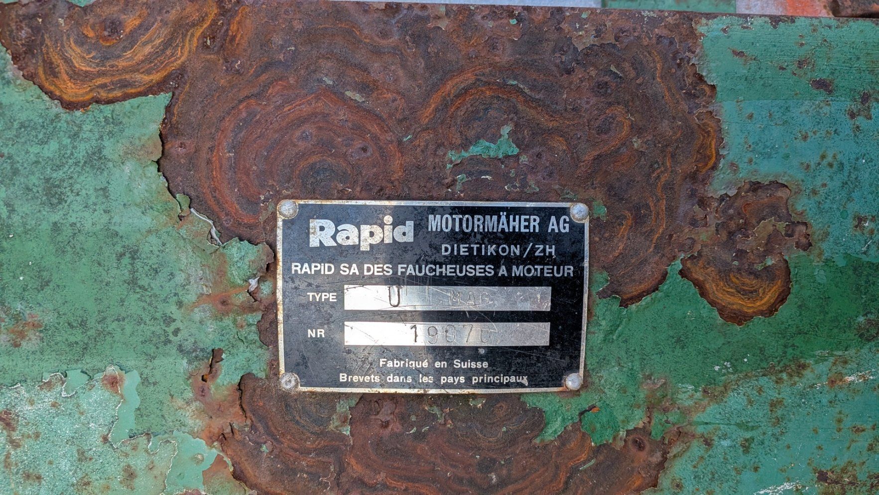 Rapid Alle Maschinen: Rapid Motormäher Typ U – Gebraucht aus Zeihen von acklegmbh 2
