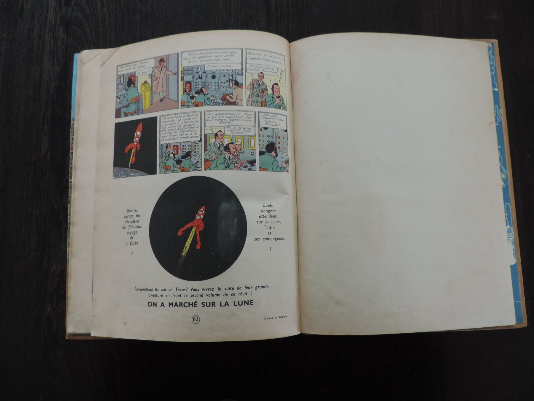 Fumetti: Tintin – Objectif Lune- EO- 1953 – Usato da Remetschwil venduto da shalpe 8