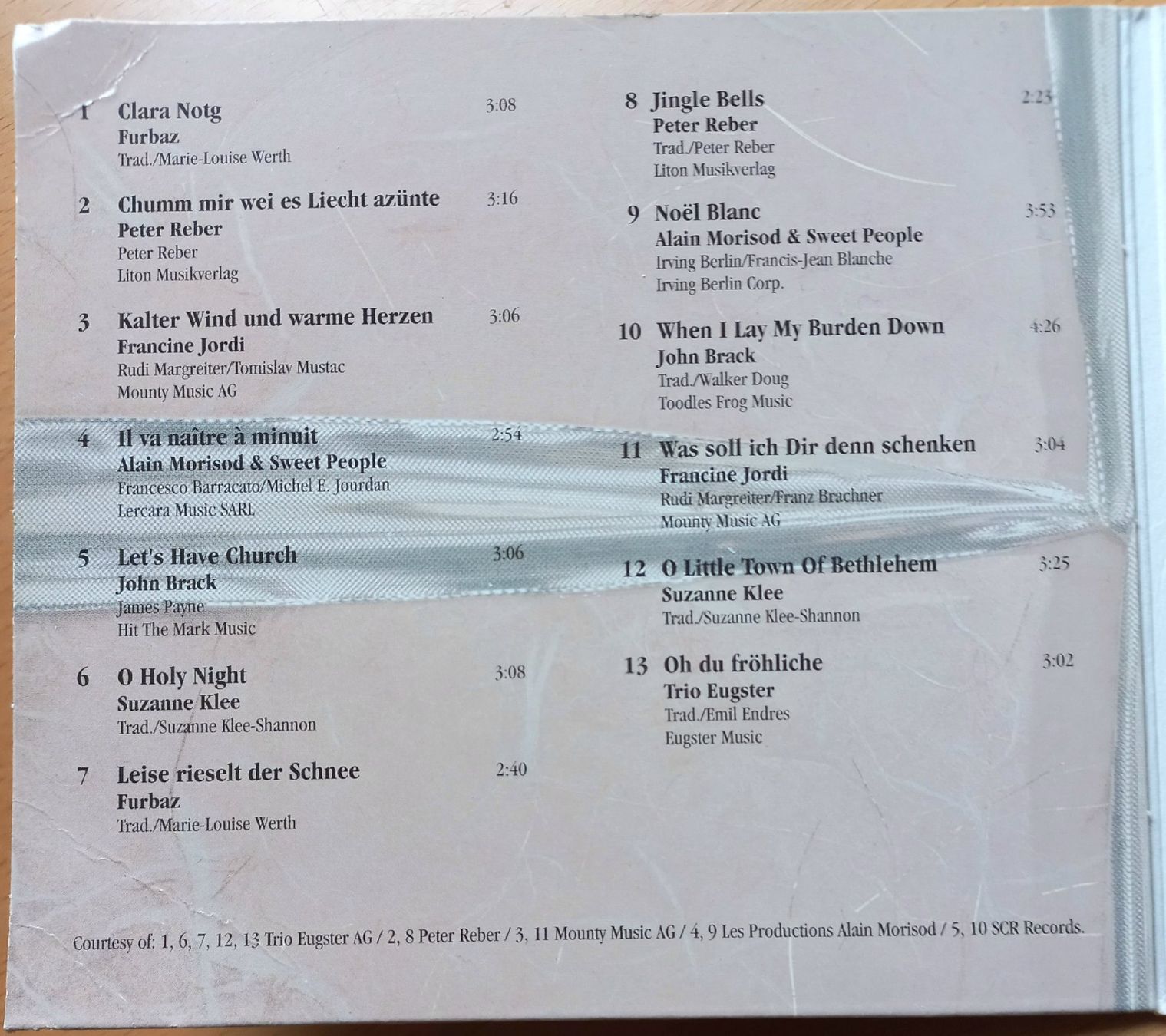 CD: CD - Weihnachten mit Schweizer Künstlern - CH – Usato da Niederuzwil venduto da lubimaja 2