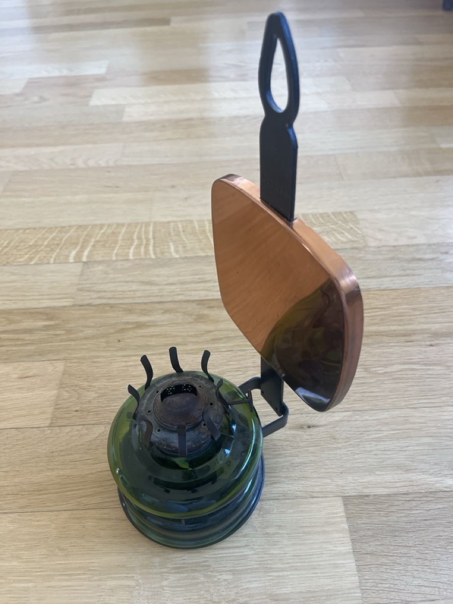 Lampen: Miele Öllampe Kupfer/Glas – Gebraucht aus Cham von dej4vue