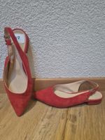 Valuna Rote Slingpumps Wildleder Gr. 37