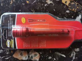 NEUE LED-Taschenlampe 1 W, rot, Aluminiumgehäuse