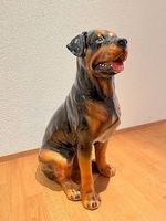 Rottweiler Porzellan Hund Lebensgross