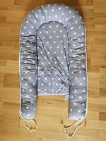 Babynest Ullenboom grau mit Sternen