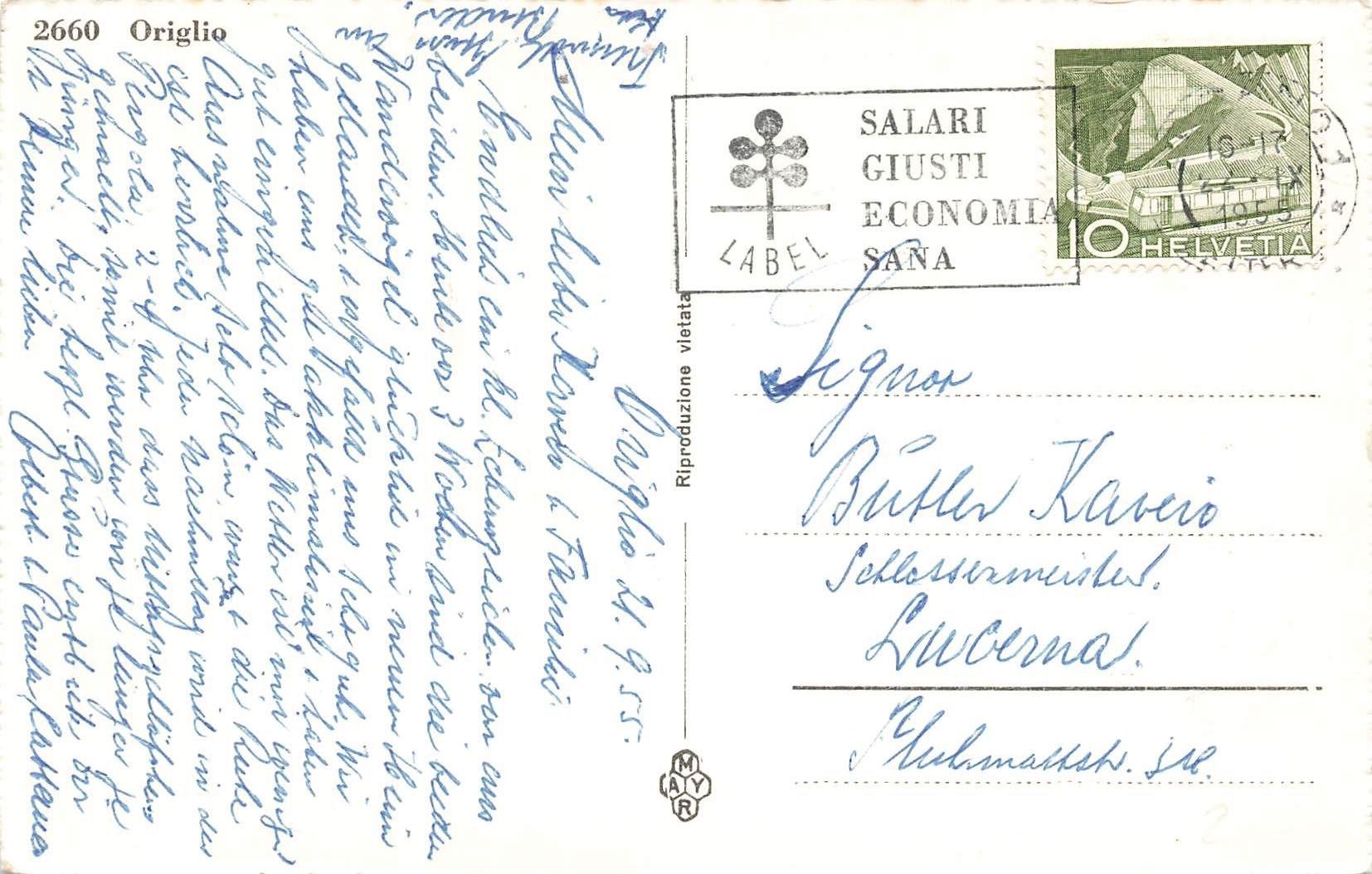 Cartes postales: Origlio – D'occasion à Biasca par Blenio71 1