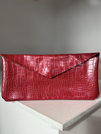 Rote Leder-Clutch – fast neu ❤️
