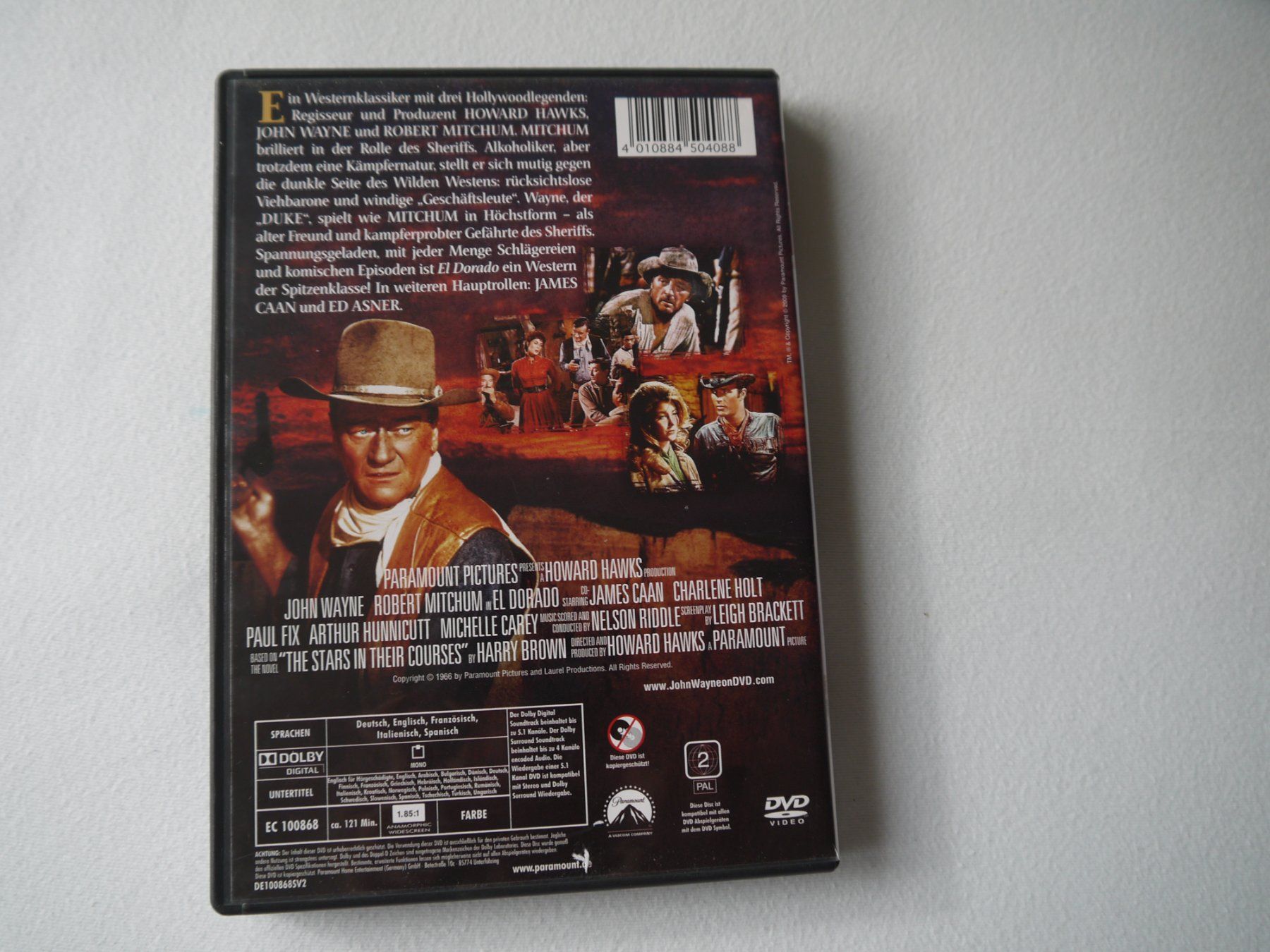 Tous les DVDs: EL DORADO(1966) - John Wayne/Robert Mitchum – D'occasion à Hagendorn par Blaf 1