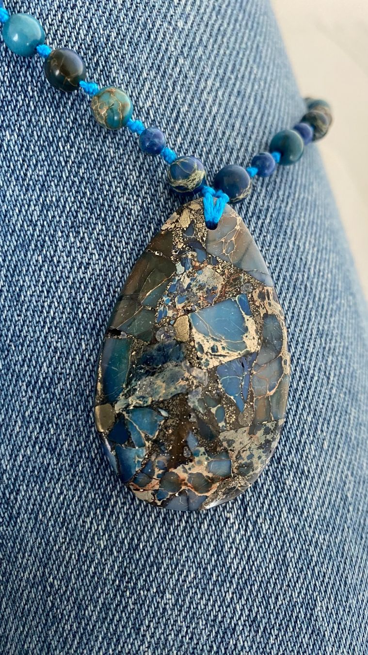 Catenine: Steinkette blau – Usato da Wilen (Sarnen) venduto da SanVibes22 4