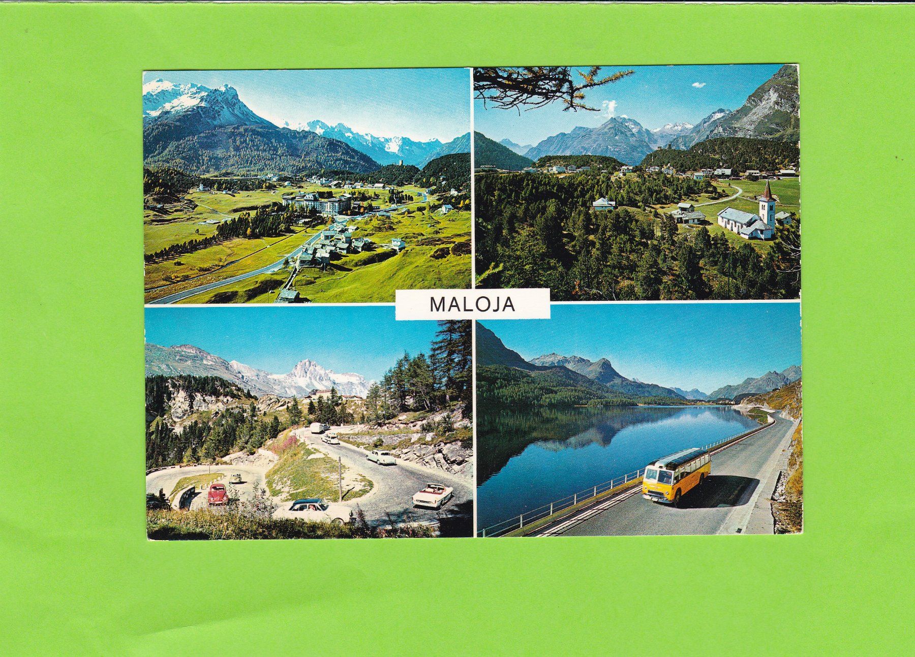 Cartoline postali: Postauto-Maloja – Usato da St. Peterzell venduto da neckertal