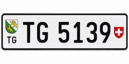 Auto Kennzeichen/Schild Thurgau TG 5139