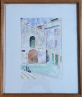 Walter Sautter 1911-1991 Venedig Mann sitzend auf Treppe