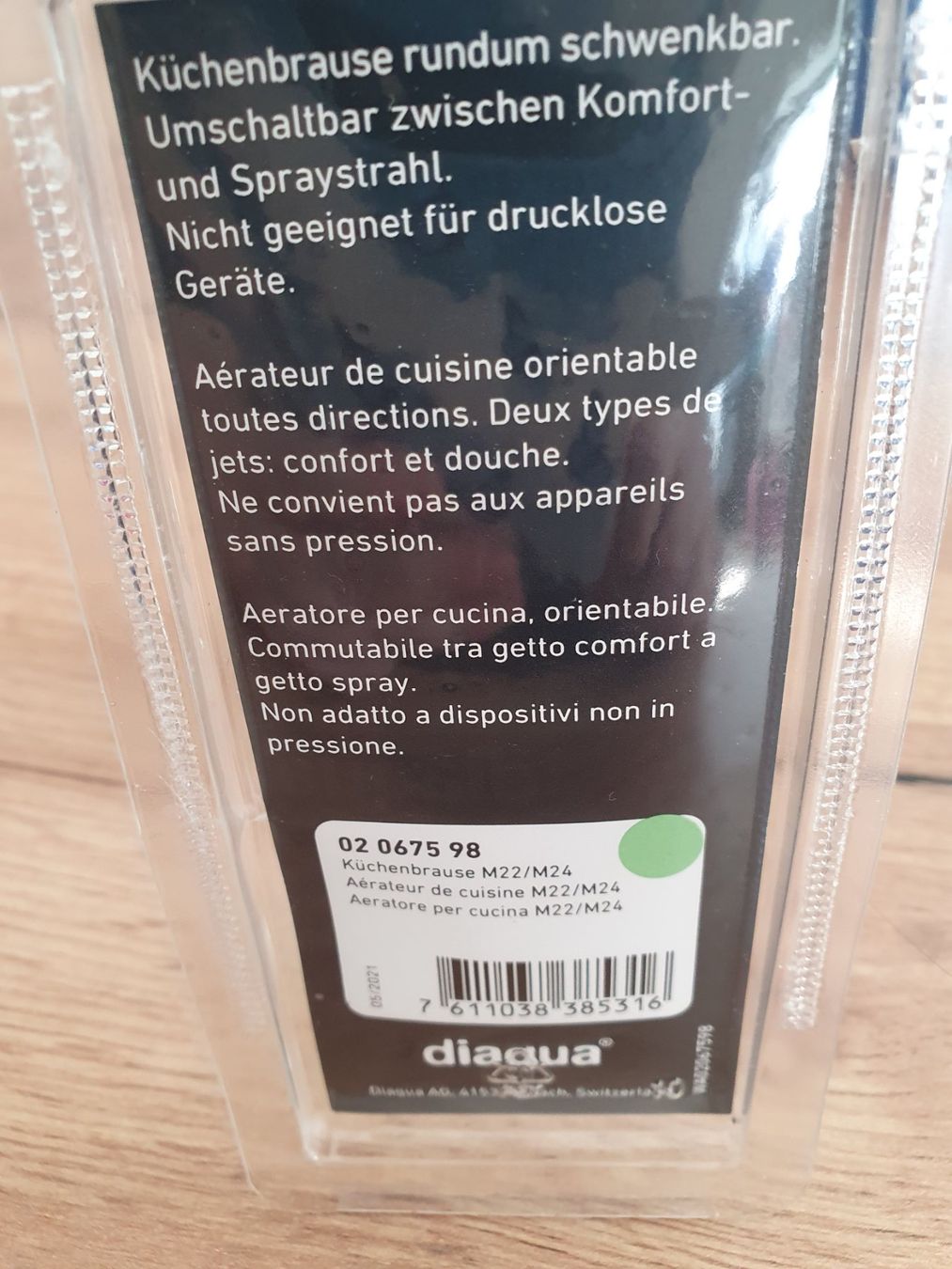 Robinetterie: Wasserhahnaufsatz Multifunktion und extra Küchenbrause – Neuf avec emballage d'origine à Klingnau par Fee1960 5