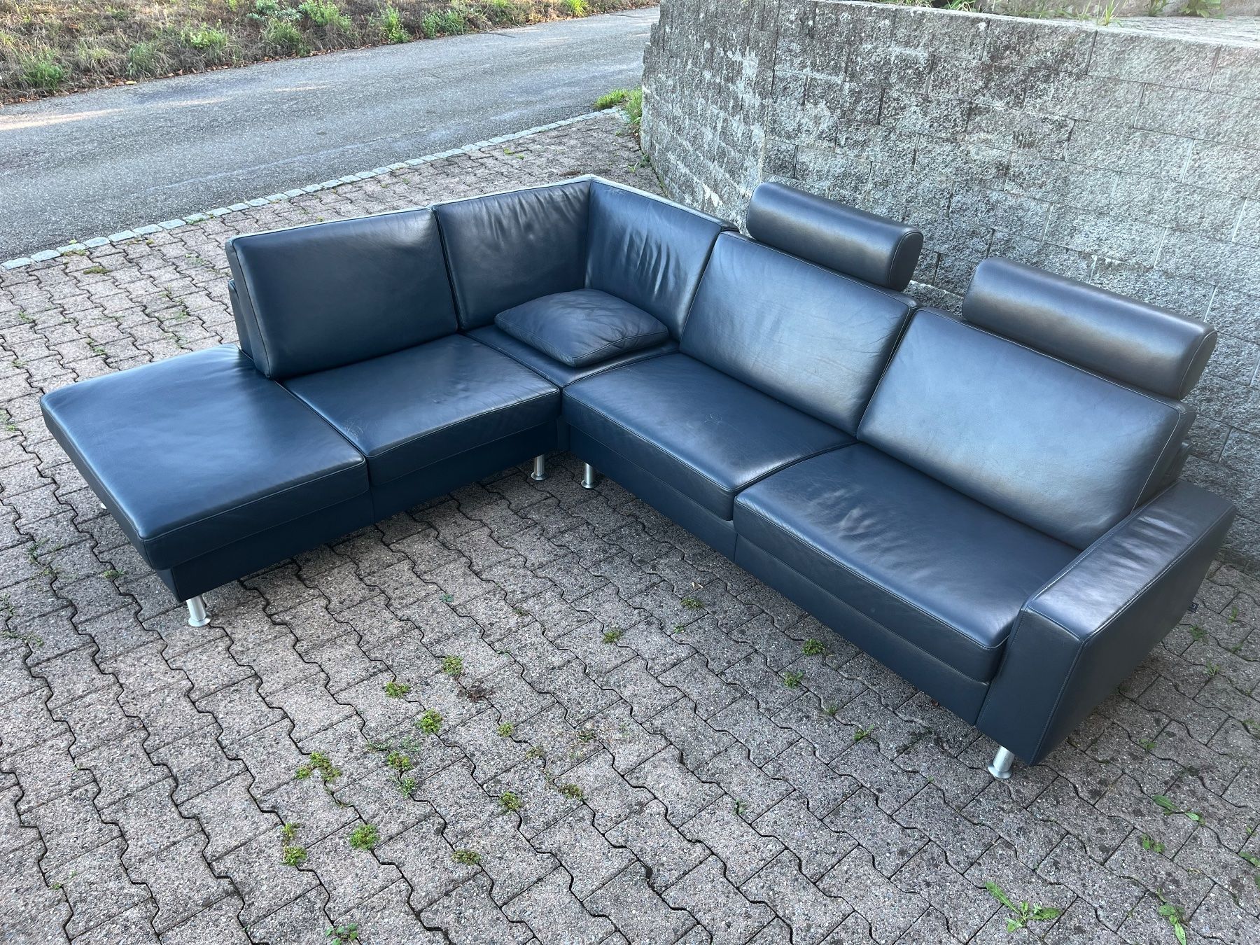 Pfister Divani: Ewald Schillig Ecksofa aus Echtleder – Usato da Feldbach venduto da Olive1 1