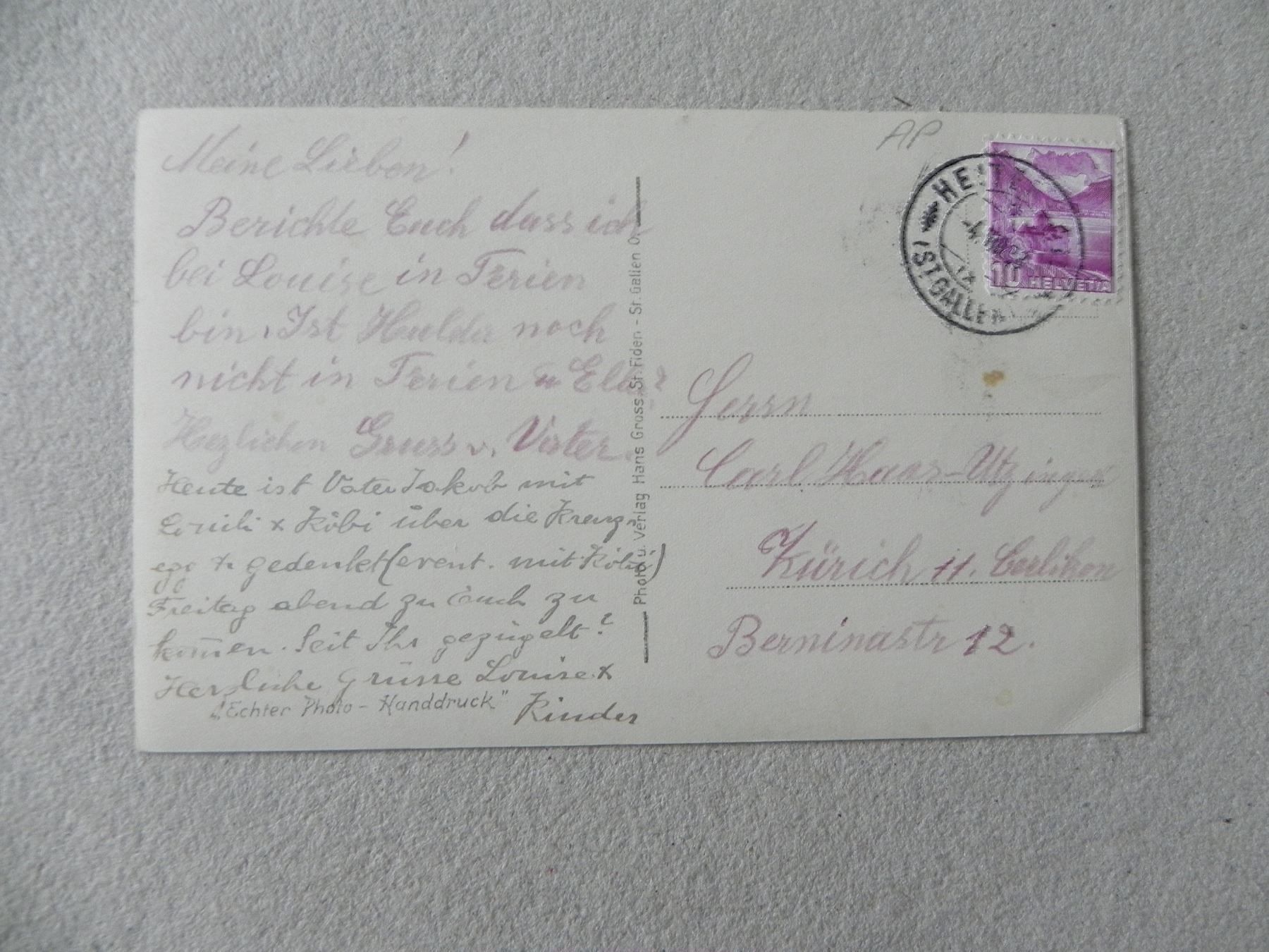 Cartes postales: Ansichtskarte Waldstatt Appenzell 1933 – D'occasion à Siebnen par krimsie 1