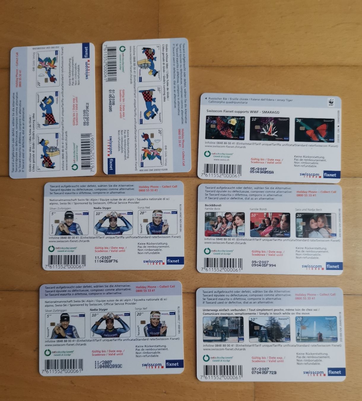 Schede telefoniche: 7 Taxcards – Usato da Egg b. Zürich venduto da Pronsch 1