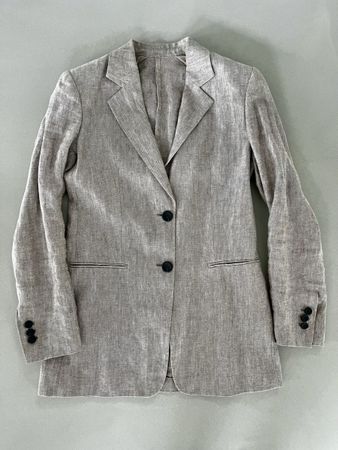 Blazer Massimo Dutti brown 100% linen size 34
