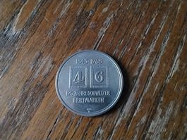 Silbermedaille 125 J. Schweizer Briefmarken
