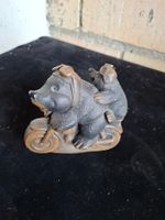 Bären-Figur auf Motorrad, Deko-Figur, witzig