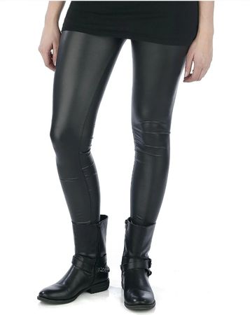 Leggings in Lederoptik von black Premium
