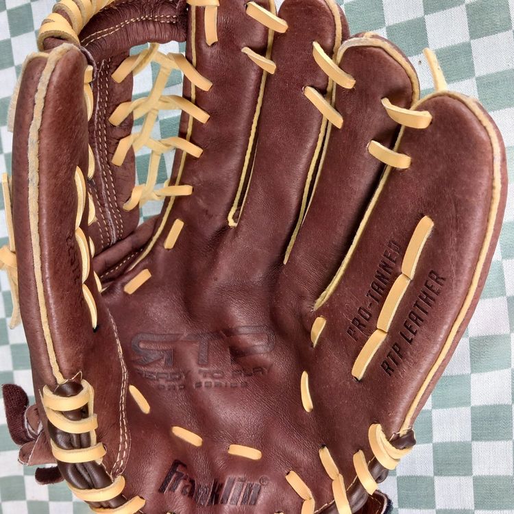 Gants De Baseball Franklin Youth Pour Frappeur – Cuir Gris, Velcro, Occasion