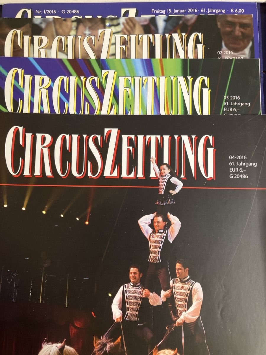Riviste & Magazine: 9x Circus Zeitung 2016 – Usato da Erlenbach im Simmental! venduto da Simmentaler-Perlen 1