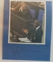 Kofi Annan 1938-2018 Autogramm signiert Karte 10x12cm
