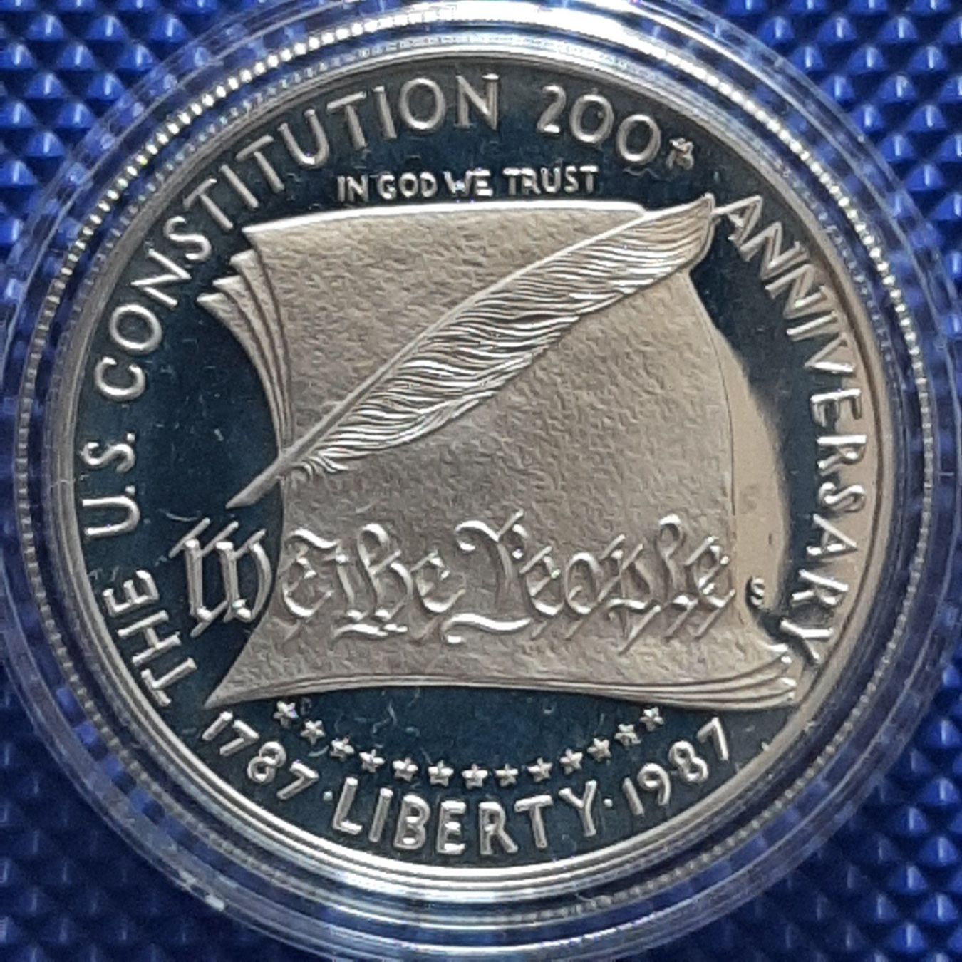 Tutti le monete: US Dollar Constitution 1987 en argent – Nuovo e nell'imballaggio originale da Carouge GE venduto da cecob0909