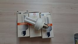 3 X SPARLAMPE 7 WATT    E 27