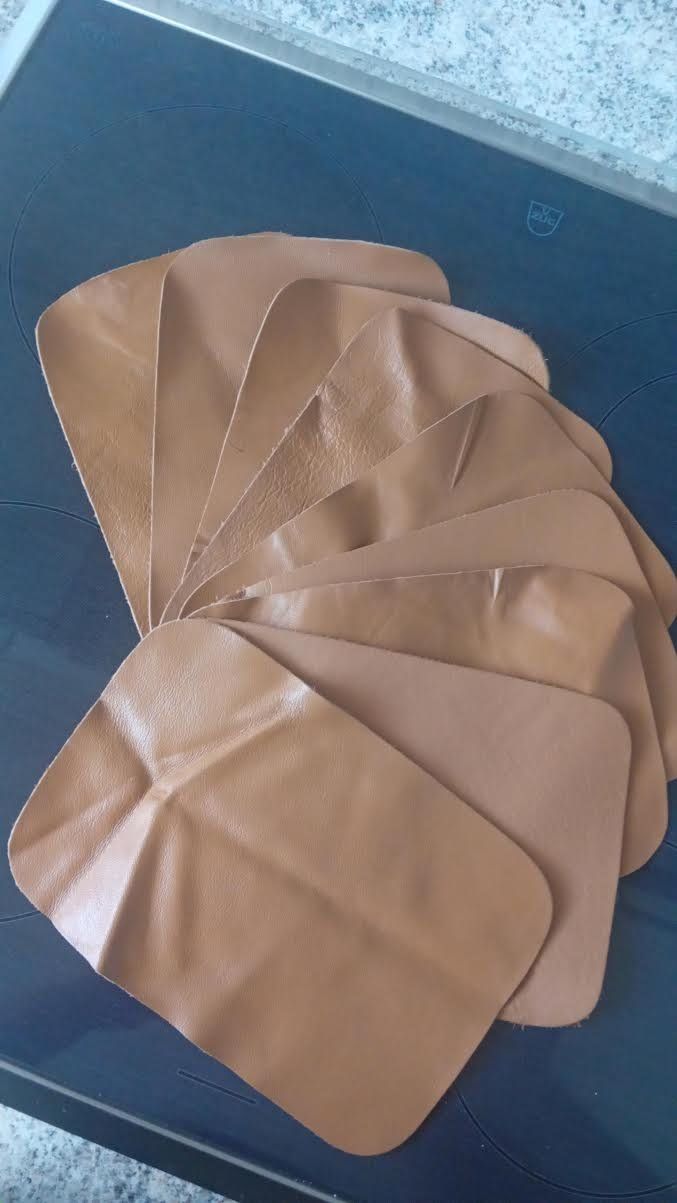 Stoffe: Lederstücke ca. 200g 14cm x 21cm – Gebraucht aus Salez von Robe12 1