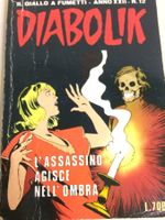 DIABOLIK L'ASSASSINO AGISCE NELL'OMBRA inedito N°12 1983