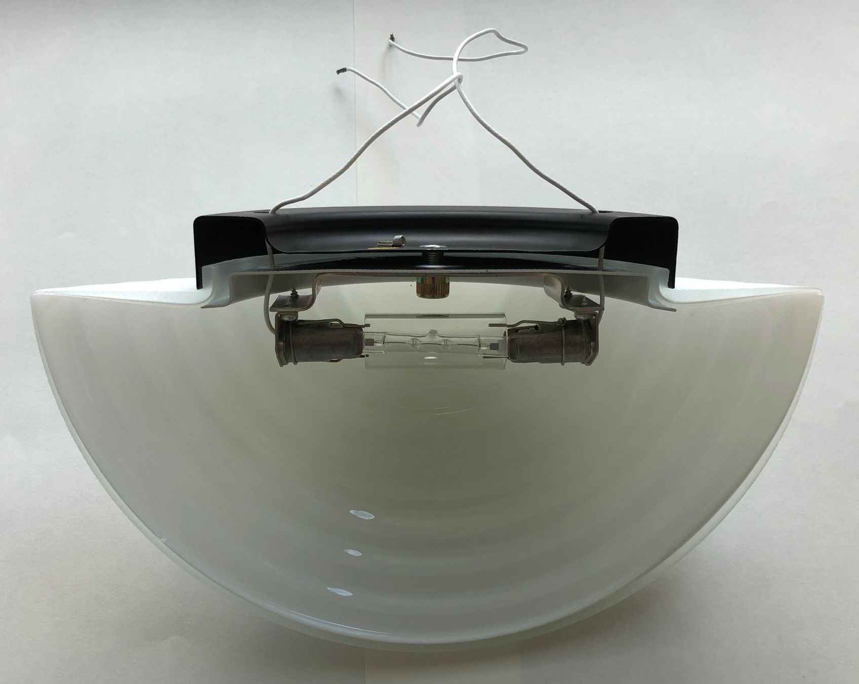 Lampade: Halbrunde Designer Wandlampe - Halogen - Glas - 315 mm breit – Nuovo (secondo la descrizione) da Appenzell venduto da Zimiuno 4