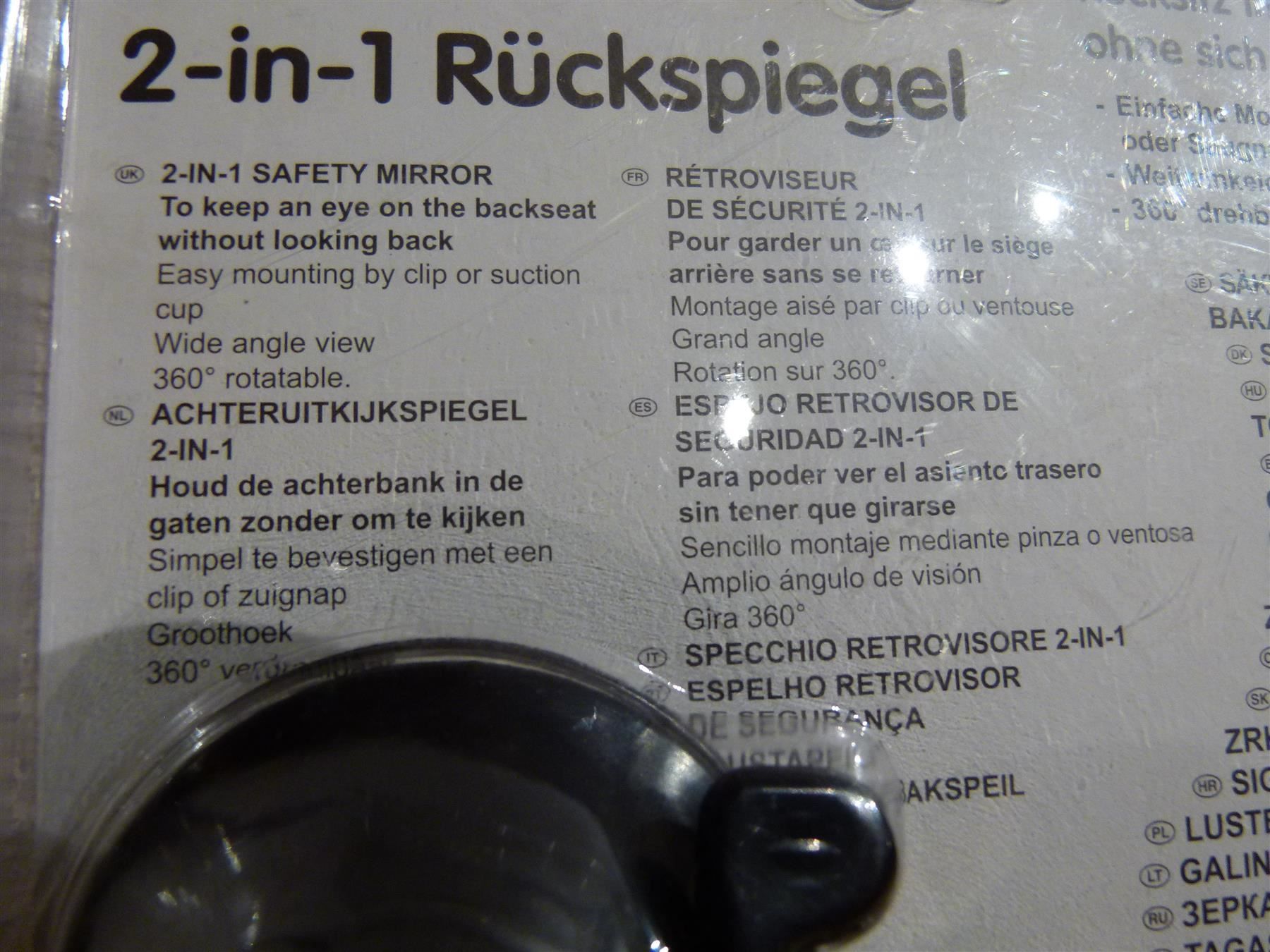 Specchi: 2 Stk. 2 IN 1 Rückspiegel – Nuovo e nell'imballaggio originale da Uerkheim venduto da Justi.y 3