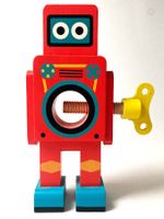 Nussknacker Roboter SUCK UK Holzspielzeug H22cm Holz