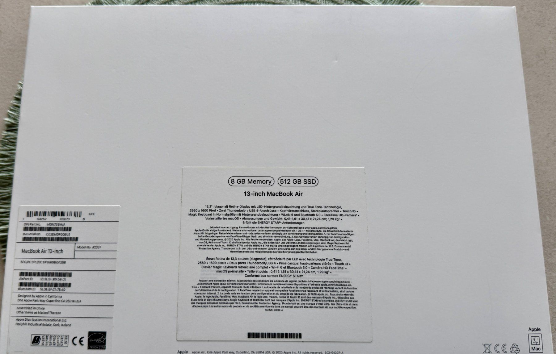 Apple Notebook: MacBook AIR M1 2020 – Usato da Buochs venduto da Aale 3