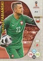 FIFA WORLD CUP RUSSIA 2018 Adrenalyn XL 262 FABIANSKI POLAND