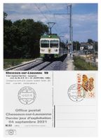 Cheseaux sur Lausanne Vaud Letzttag Post Bahn LEB Be 4/8