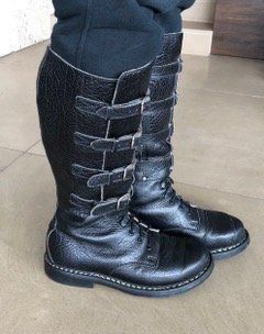 Herrenschuhe: Biker Stiefel handgefertigt Gr. 42.5 – Gebraucht aus Zollikon von Chica13.11.