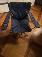 Klappstuhl für Camping & Garten, dunkelblau