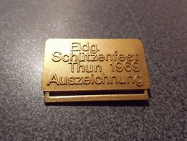 Medaille Brosche Eidg. Schützenfest Thun