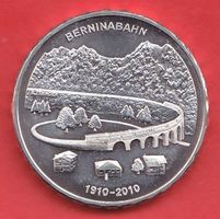 2010  Münze 20Fr. in Silber  ( 835/1000 )  BERNINABAHN