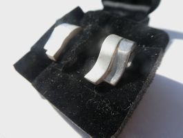 Aparte Ohrstecker, Silber 925, in Box; neuwertig
