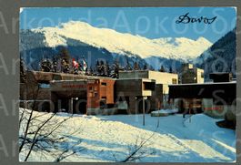 AK color Davos GR Kongresshaus mit Hallenbad ≈ 1979